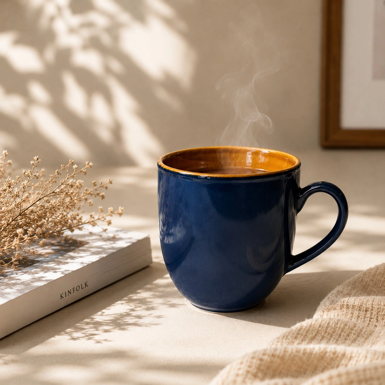 nestcase Ceramic Tea & Coffee Mugs Set of 6 – Reactive Blue - image 5