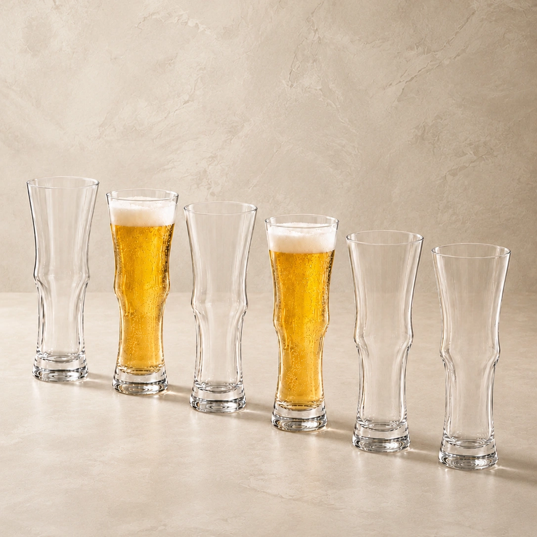 nestcase 510 ml Tall Beer Glass Set of 6 - image 1
