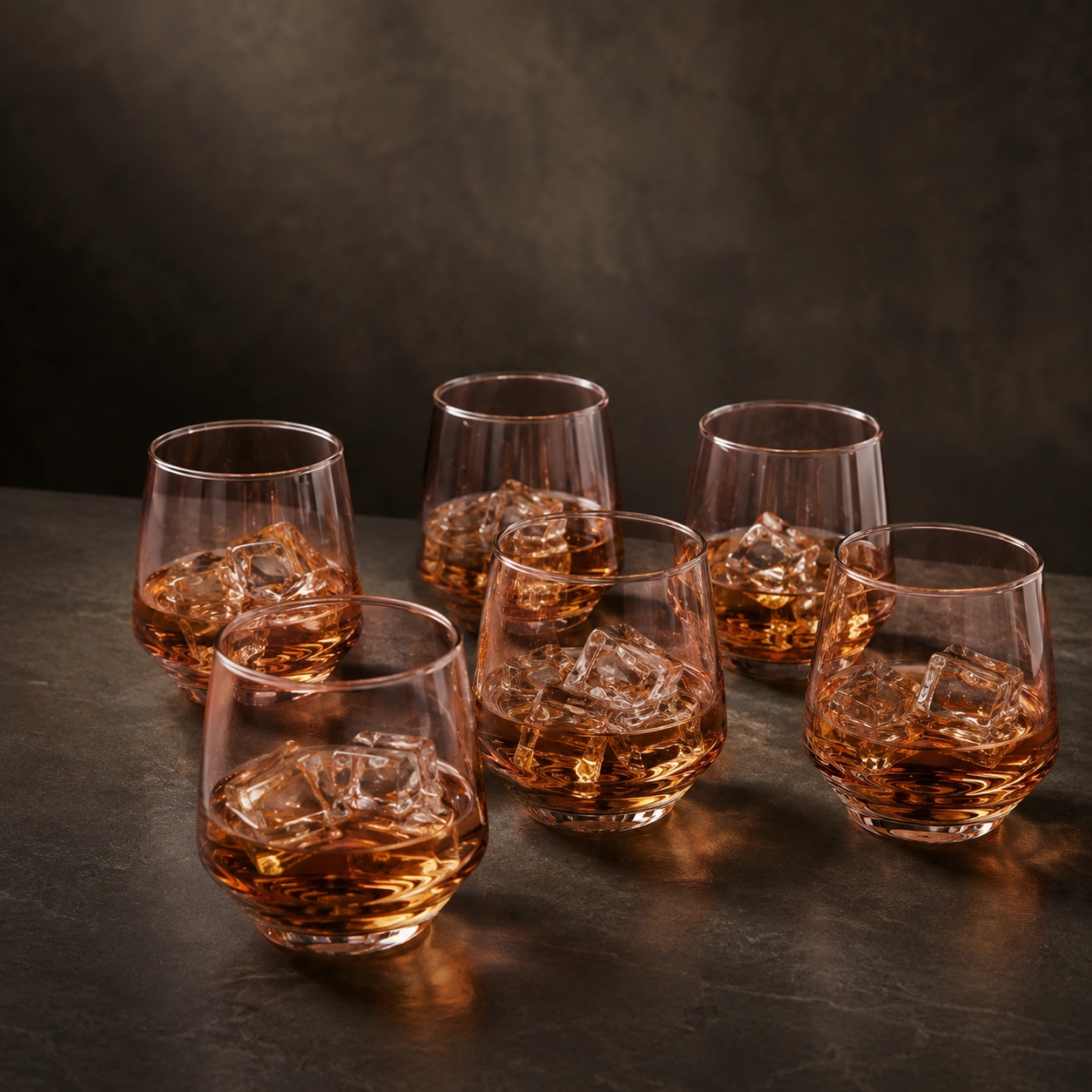 nestcase 370 ml Pink Whiskey Glass Set of 6 - image 3