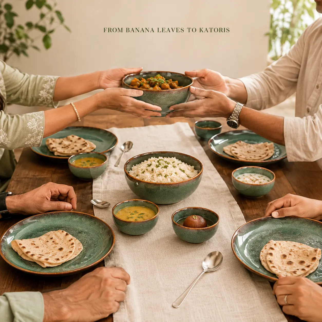From Banana Leaves to Katoris: How India Serves a Meal Across Regions